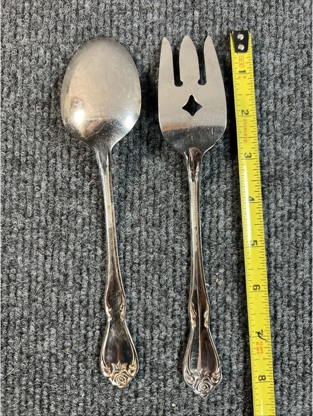 Wm A Rogers - Mansfield Deluxe -  Serving Fork and Spoon